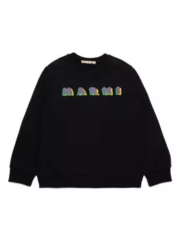 Marni толстовка с логотипом, черный