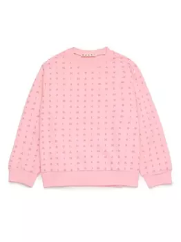 Marni толстовка с логотипом, розовый