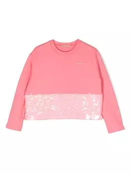 Marni толстовка с пайетками, розовый