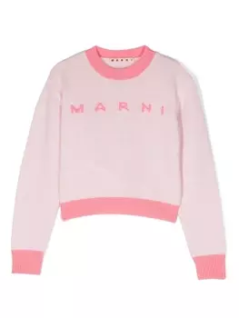 Marni толстовка в стиле колор-блок, розовый