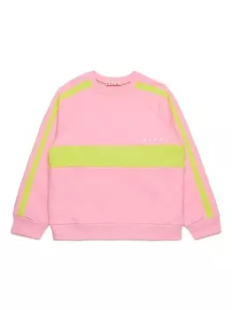 Marni толстовка в стиле колор-блок, розовый