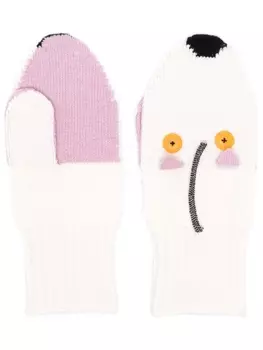 Marni варежки Mouse Puppet, белый