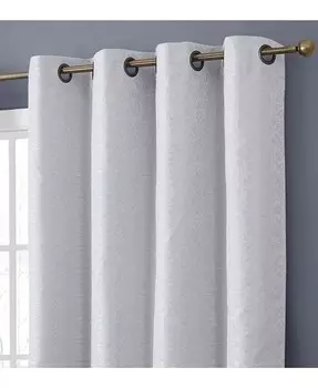 Марокканская плитка Mia, 100% полное затемнение, тяжелая теплоизоляция, поглощающая тепло/холод/УФ-излучение, шторы с люверсами, драпировочные панели для спальни и гостиной, 2 панели HLC.me, белый