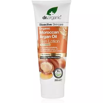 Марокканский лосьон с аргановым маслом увлажняющий для нормальной и сухой кожи 200мл, Dr Organic
