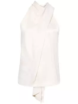 Marques'Almeida драпированный топ с вырезом халтер, нейтральный цвет