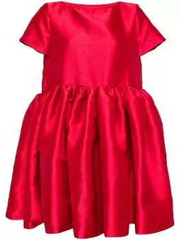 Marques'Almeida платье с рукавами кап, красный