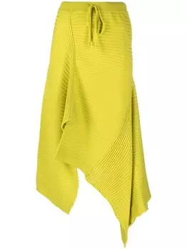 Marques'Almeida юбка миди асимметричного кроя, зеленый