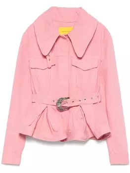 Marques'Almeida жакет с поясом, розовый