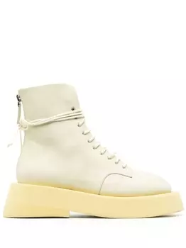 Marsll ботинки на шнуровке, желтый