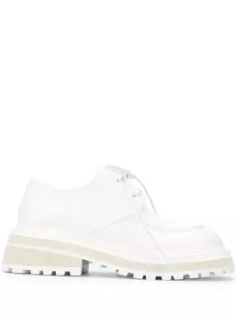 Marsll массивные туфли Carro на шнуровке, белый