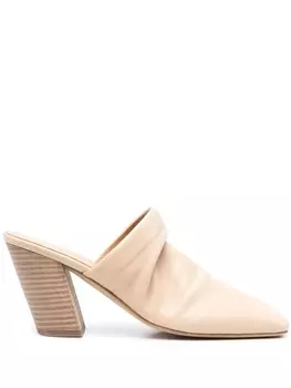 Marsll мюли с квадратным носком, нейтральный цвет