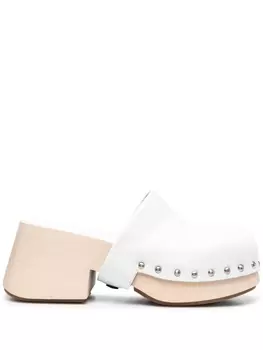 Marsll мюли с заклепками, белый