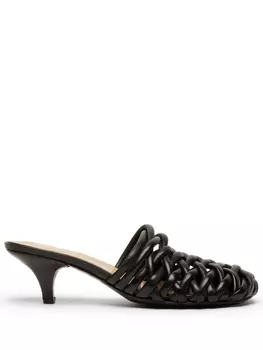 Marsll плетеные мюли, черный