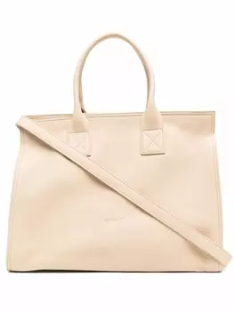 Marsll сумка-тоут с логотипом, нейтральный цвет