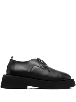 Marsll туфли дерби на массивной подошве, черный