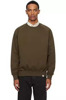 Мартен расслабленный реглан легкий свитшот Norse Projects, цвет chestnut