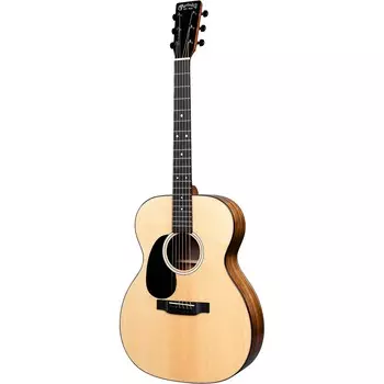 Martin 000-12EL Road Series Koa Fine Veneer Auditorium Акустико-электрическая гитара для левой руки, натуральный цвет
