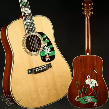 Martin D-45 Harvey Leach Цветок лотоса № 12 из 25 D-45 Harvey Leach Lotus Flower #12 of 25