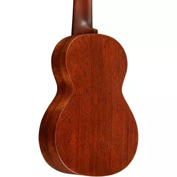 Мартин FSC сертифицированная деревянная концертная гавайская гитара Темное красное дерево Martin