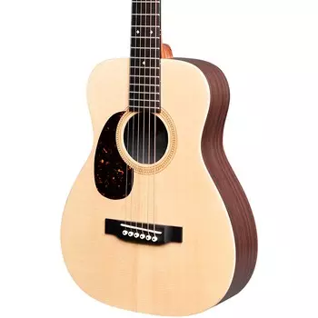 Martin LX1REL X Series Little Martin с палисандровым HPL левосторонней акусто-электрической гитарой Natural