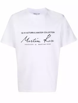 Martine Rose футболка с логотипом, белый