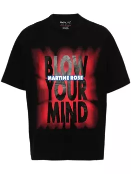Martine Rose футболка с логотипом, черный
