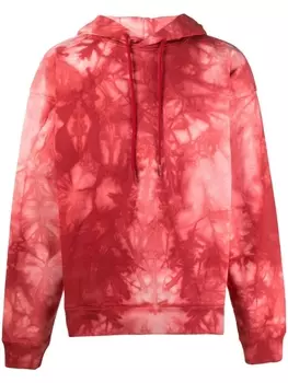 Martine Rose худи с принтом тай-дай, красный