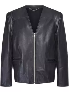 Martine Rose кожаная куртка, черный