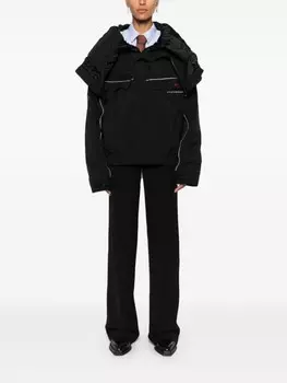 Martine Rose куртка с широким воротником, черный