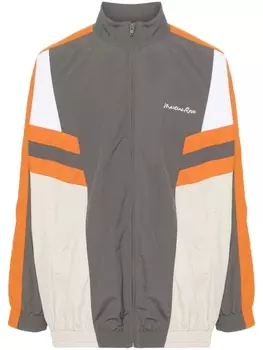 Martine Rose куртка с вышитым логотипом, серый