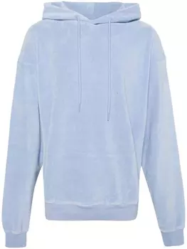 Martine Rose махровое худи с приспущенными плечами, синий