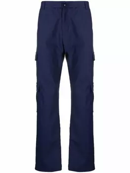 Martine Rose прямые брюки карго, синий