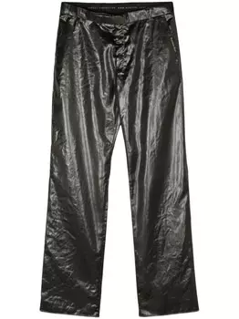 Martine Rose прямые брюки средней посадки, зеленый