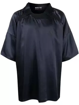 Martine Rose satin short-sleeved T-shirt, синий
