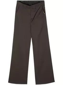 Martine Rose широкие брюки в ломаную клетку, коричневый