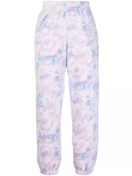 Martine Rose спортивные брюки с цветочным принтом, фиолетовый