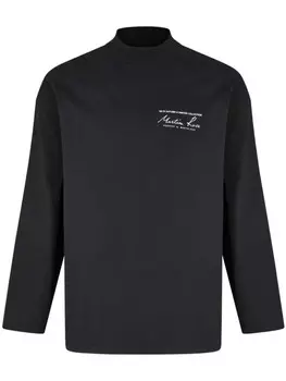 Martine Rose топ с длинными рукавами с логотипом, черный