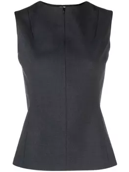 Martine Rose топ с круглым вырезом, серый