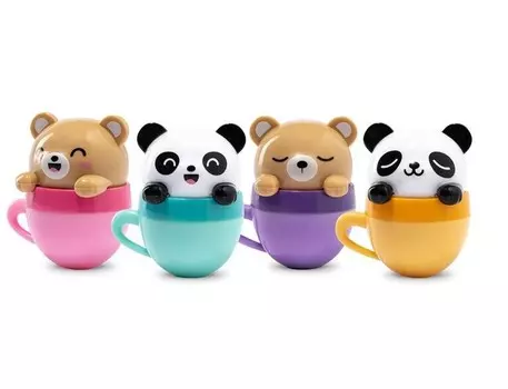 Martinelia, Бальзам для губ детский, панда в стаканчике для бальзама для губ, 3,1г