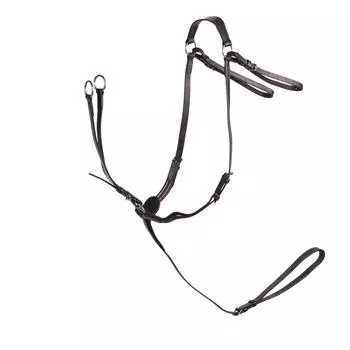 Мартингал с подперсьем черный SCHOOLING Fouganza