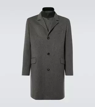 Мартингала кашемировое пальто Loro Piana, Grey Melange