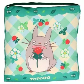 Marushin Мой сосед Тоторо Подушка Тоторо и клубника 30 x 30 x 5 см MSP Multi Sports Protection