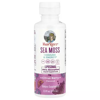 MaryRuth's, Sea Moss + Immune & Energy Liposomal, цитрусовые, 225 мл (7,6 жидк. Унции)