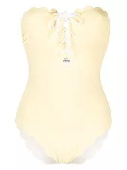 Marysia купальник Chesapeake без бретелей, желтый