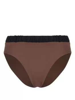 Marysia плавки бикини с завышенной талией, коричневый