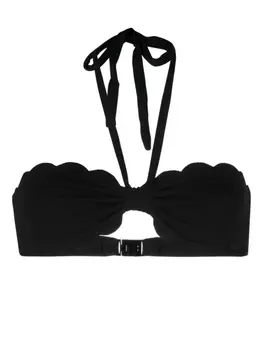 Marysia топ бикини Chesapeake с вырезом халтер, черный