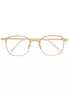 Masahiromaruyama очки MM-0014 в овальной оправе, золотистый