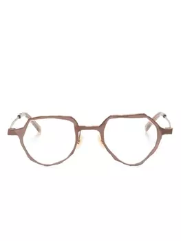 Masahiromaruyama очки MM-0085 в геометричной оправе, коричневый