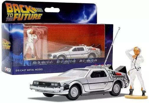Машина времени DeLorean с фигуркой — «Назад в будущее», специальное издание Jada