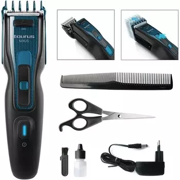 Машинка для стрижки волос Nixus с регулируемым гребнем — синяя, Taurus